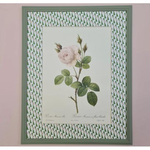 Framed Vintage Rose Print