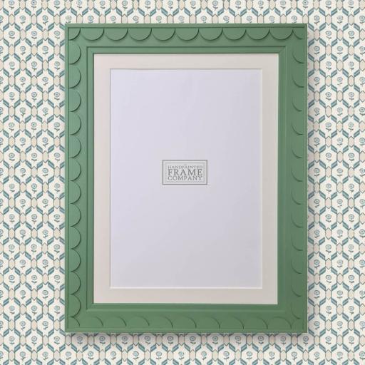 Raised Scallop Handpainted Frames