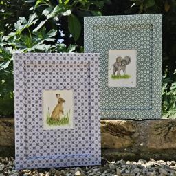 Watercolour rabbit blue trellis 2.jpg