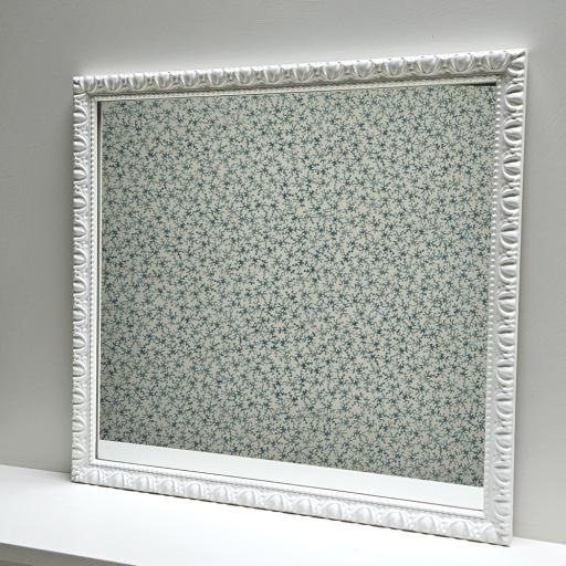 Handpainted Egg & Dart Mirror in White   40% OFF