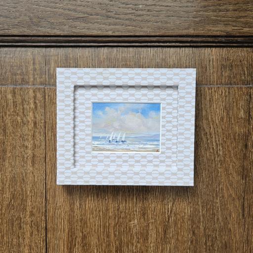 Mini Watercolour Sailing in Wrapped Frame