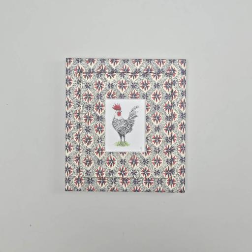 Mini Watercolour of Cockerel in Wrapped Frame