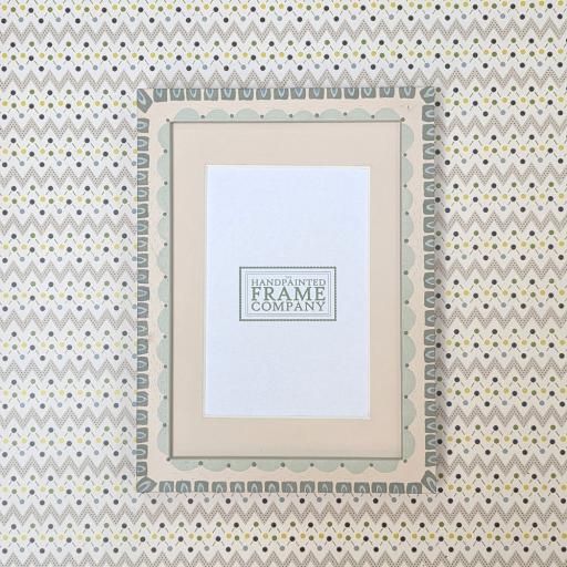 Modern Green Print Wrapped Frames
